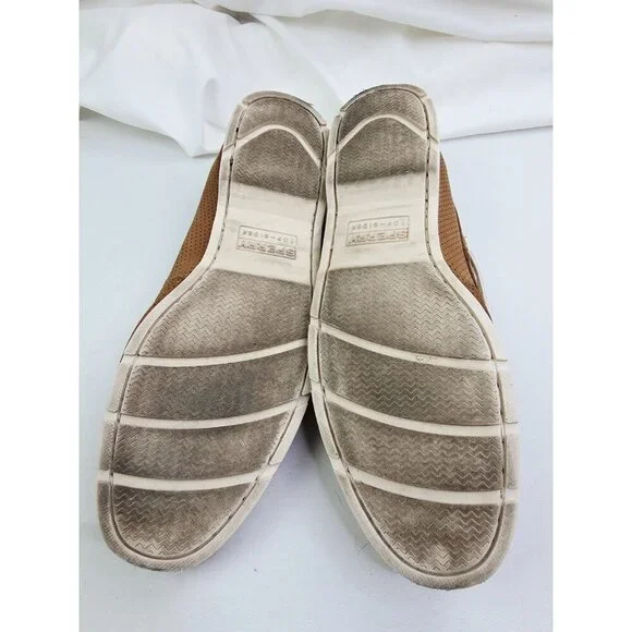 Sperry Top Sider Size 15M Men Camel Mesh Leather Lace Up Low Boat Shoes STS15514 - Picture 9 of 12
